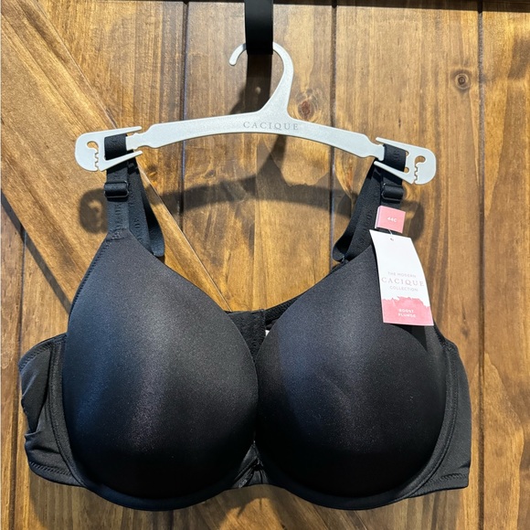 44C Cacique Plunge Bra - Black, so soft! New With Tags (NWT) - Picture 2 of 4